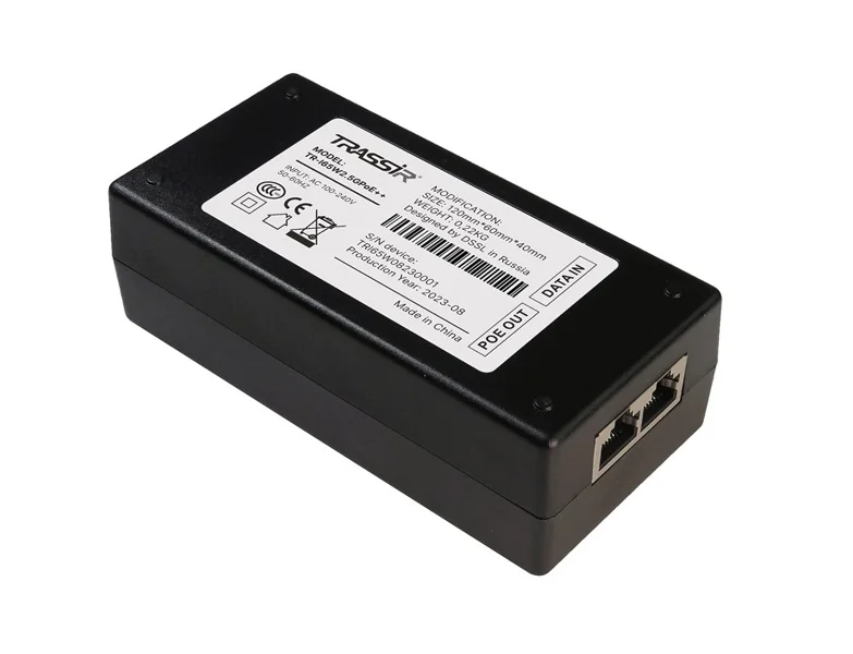 PoE-инжектор TRASSIR TR-I65W2.5GPoE++