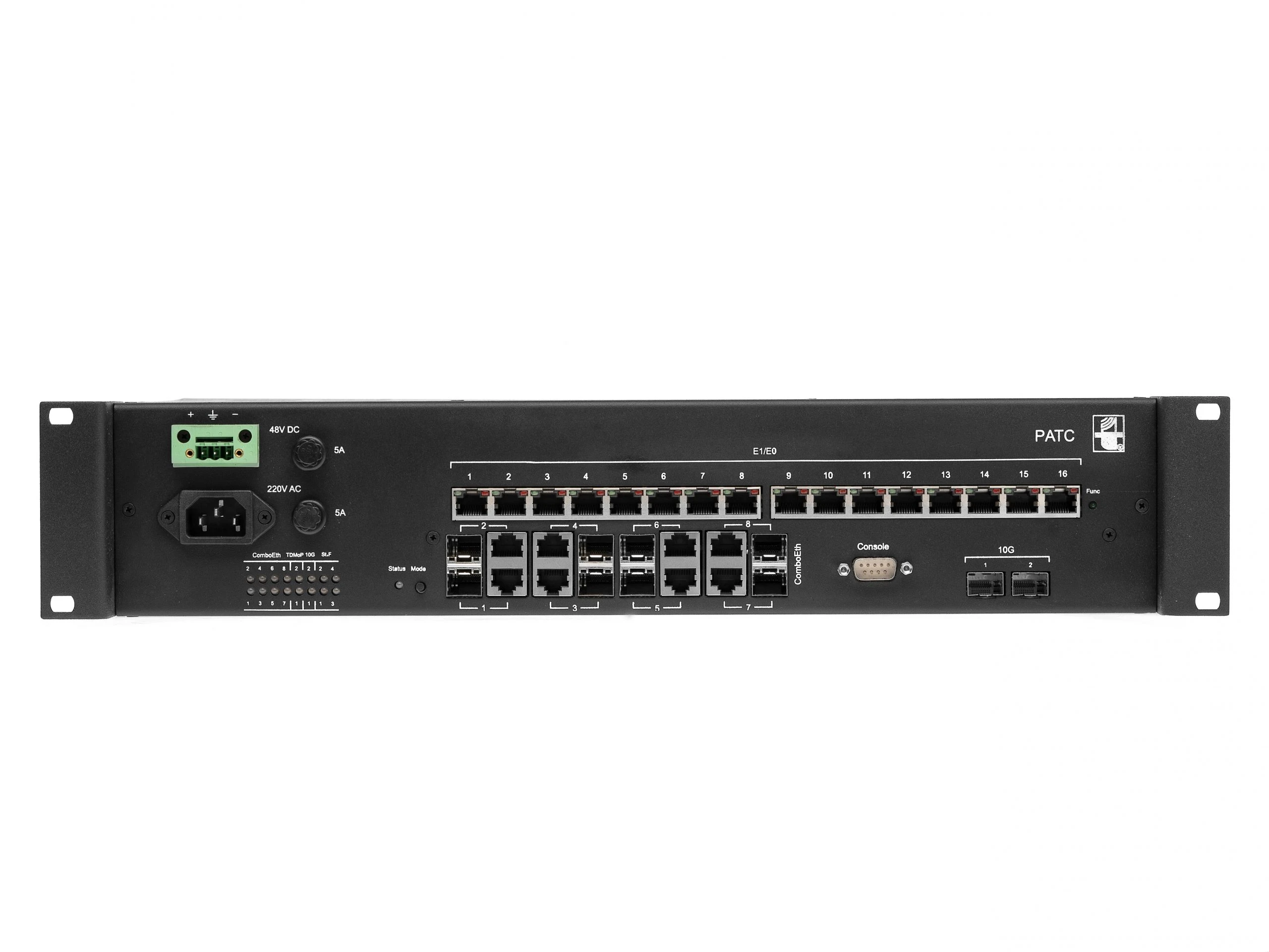 Оптик 8GE-10G2-16E1/Е0-ToP (PAТC)