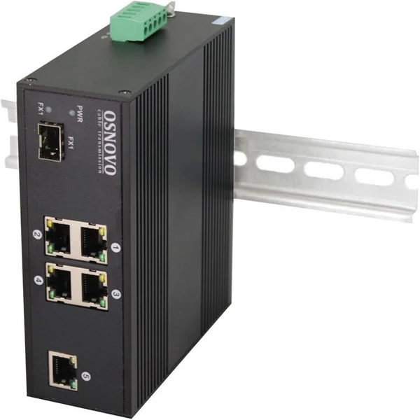 Промышленный PoE коммутатор Fast Ethernet на 6 портов