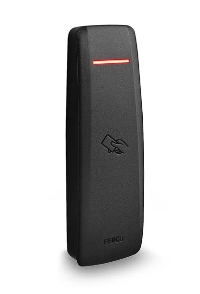 Контроллер замка PERCo со встроенным считывателем карт доступа формата EMM/HID, черный