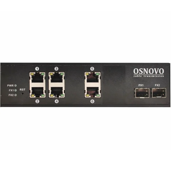 Промышленный PoE коммутатор Gigabit Ethernet на 8 портов